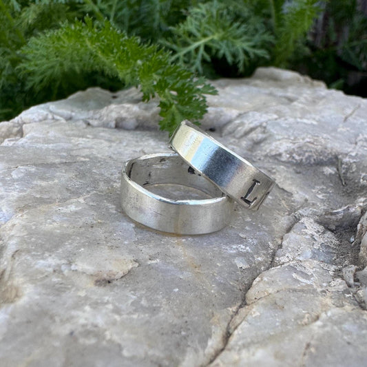 sterling silver lucky stackers (size 5.25)